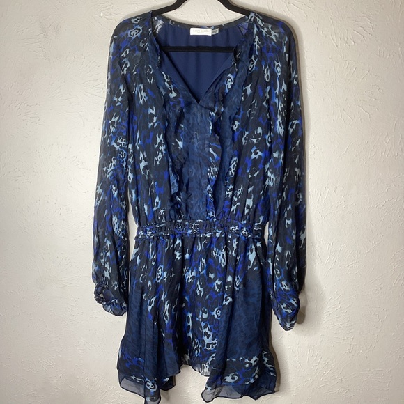 Ramy Brook Silk Animal Print Dress XS - Picture 2 of 12